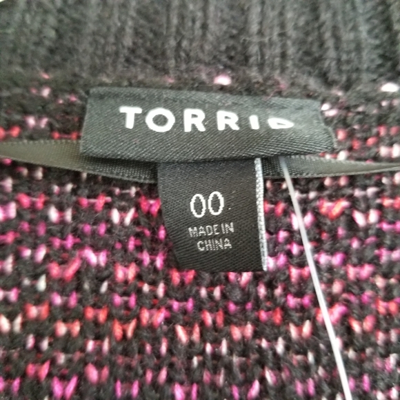 Torrid Drop Shoulder V-Neck Cardigan Sweater M/L 10 NWT - Picture 5 of 5